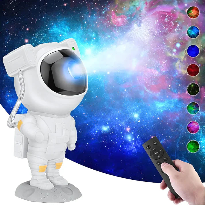 Astronaut Galaxy Projector Night Light with Remote | 360° Rotatable Head | Star & Nebula LED Ceiling Projector | Timer & Multiple Color Modes | Kids & Bedroom Decor